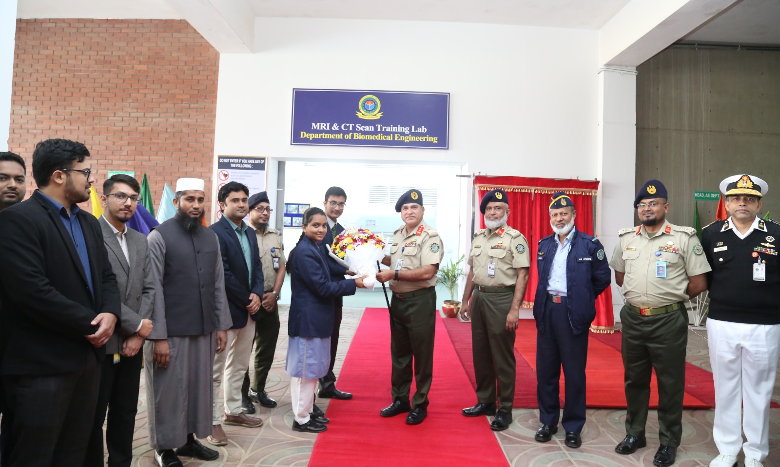 BME Department New MRI & CT Scan Lab Inauguration by Respected Commandant of MIST